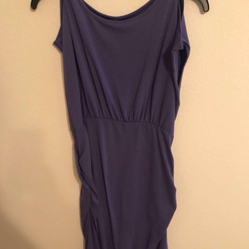 Purple maternity dress